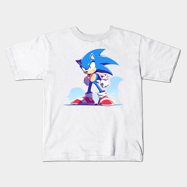 sonic Kids T-Shirt by piratesnow